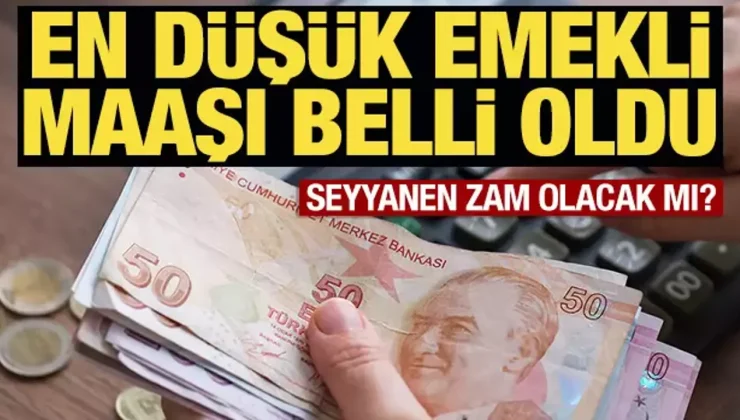 Enflasyon rakamları açıklandı… Emekli maaşı belli oldu! En düşük emekli maaşı ne kadar oldu?