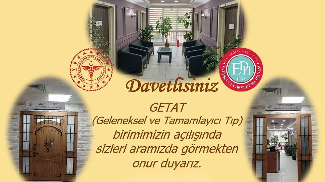 Eyüpsultan Devlet Hastanesi’nde GETAT Ünitesi Açılıyor: 20 Şubat 2026 Töreniyle Hizmete Giriyor!