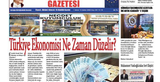 Avrupa Birliği Gazetesi 301 Sayısı