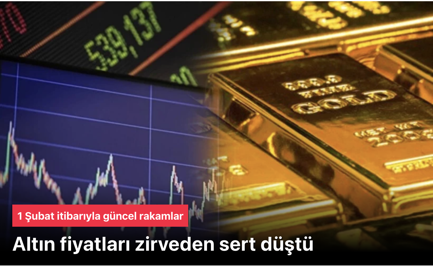 Altın Fiyatlarında Sert Düşüş! 1 Şubat 2026 Güncel Gram, Çeyrek, Yarım ve Cumhuriyet Altın Fiyatları