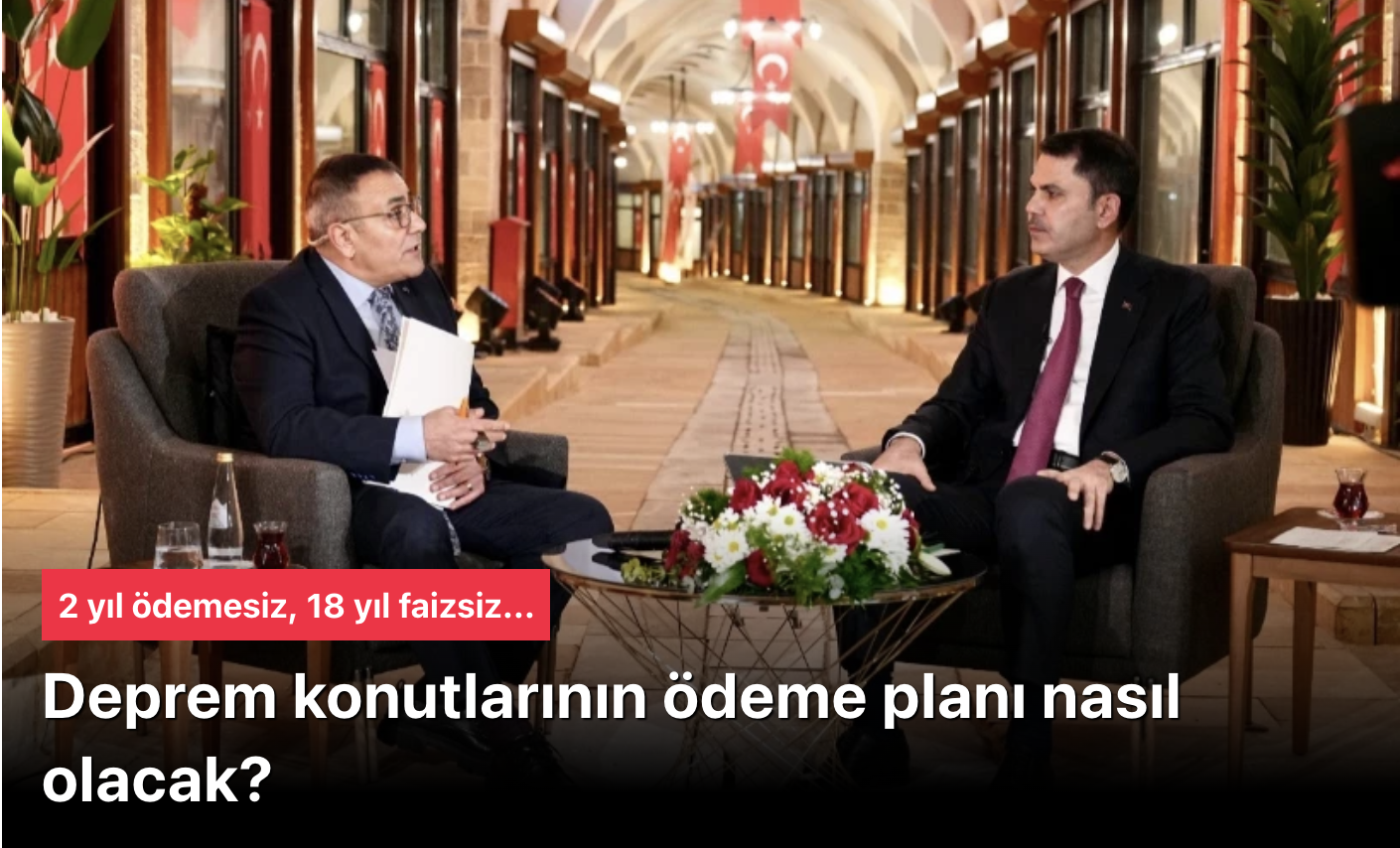 Bakan Kurum’dan Deprem Konutları İçin Müjde: 2 Yıl Ödemesiz, 18 Yıl Faizsiz! Peşinat Yok, %50 İndirim Var
