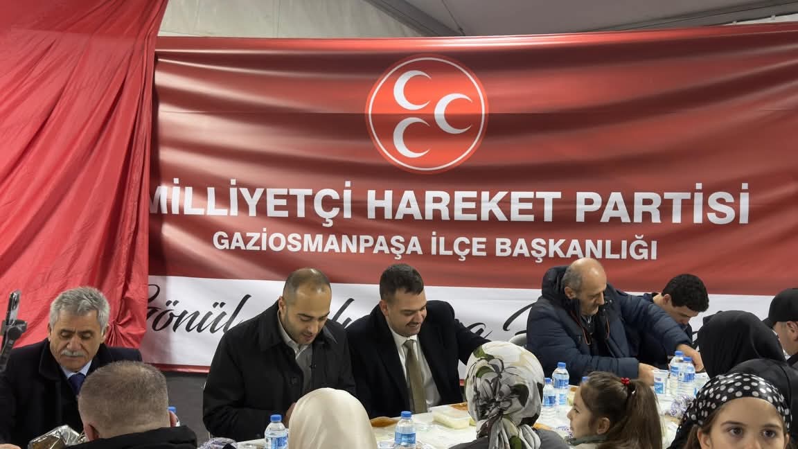 MHP Gaziosmanpaşa İlçe Başkanlığı Ramazan Boyunca İftar Çadırı Açıyor! Gönül Sofraları Küçükköy Stadı’nda