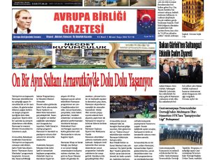 AVRUPA BİRLİĞİ GAZETESİ 304 SAYISI