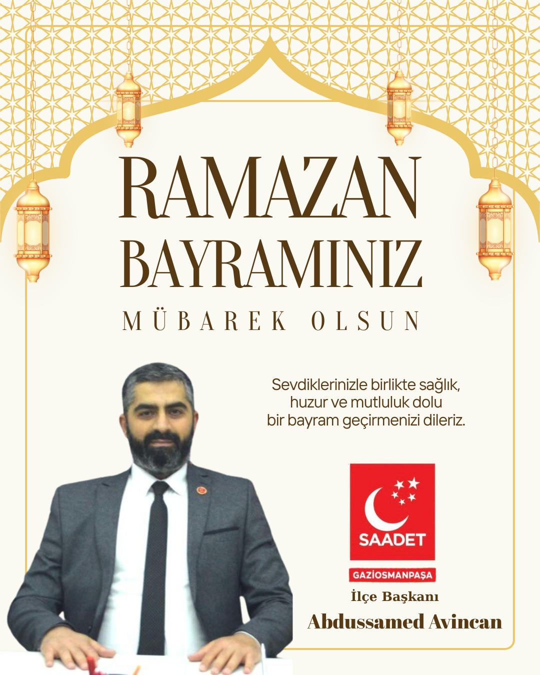 Saadet Partisi Gaziosmanpaşa İlçe Başkanı Abdussamed Avincan