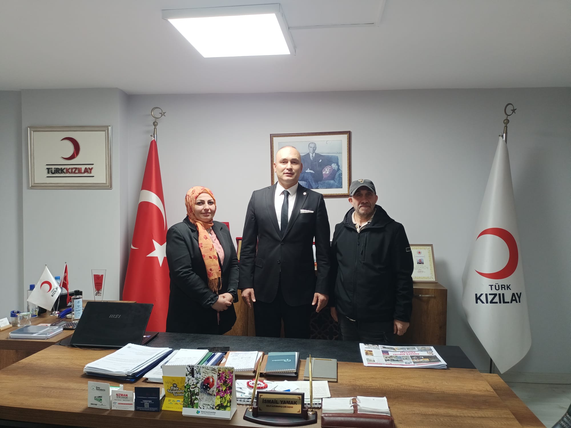 Gaziosmanpaşa Kızılay Şube Başkanı’na Avrupa Birliği Gazetesi’nden Ziyaret