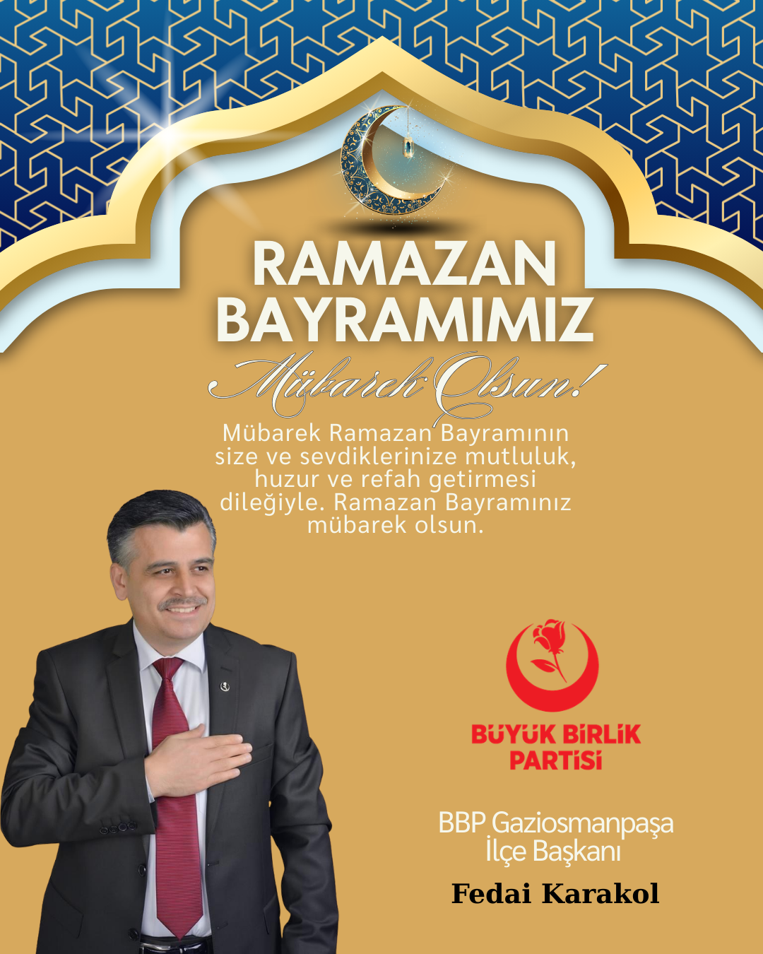 Fedai Karakol Büyük Birlik Partisi Gaziosmanpaşa İlçe Başkanı