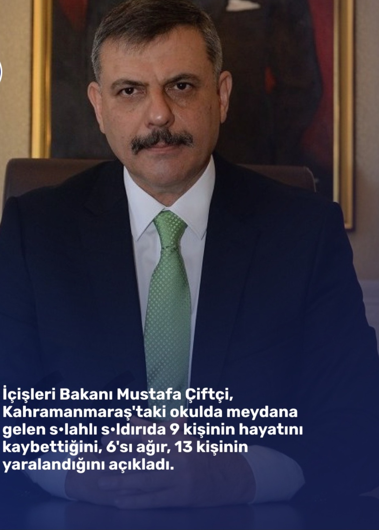Kahramanmaraş’ta Okulda Silahlı Saldırı: 9 Can Kaybı, 13 Yaralı! Türkiye Yine Yasa Boğuldu