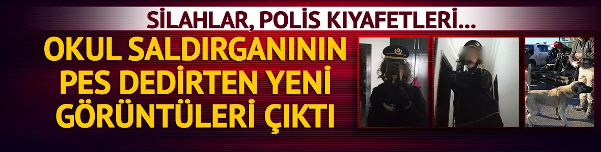 Kahramanmaraş Okul Katliamında Yeni Görüntüler: 14 Yaşındaki Cani Polis Kıyafeti Giyip Şarjör Doldurmuş!