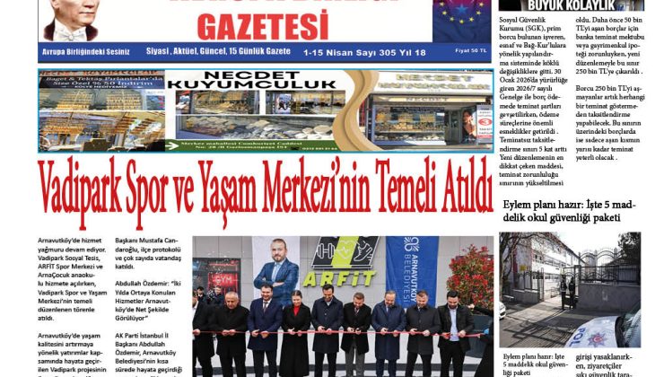 AVRUPA BİRLİĞİ GAZETESİ 305 SAYISI