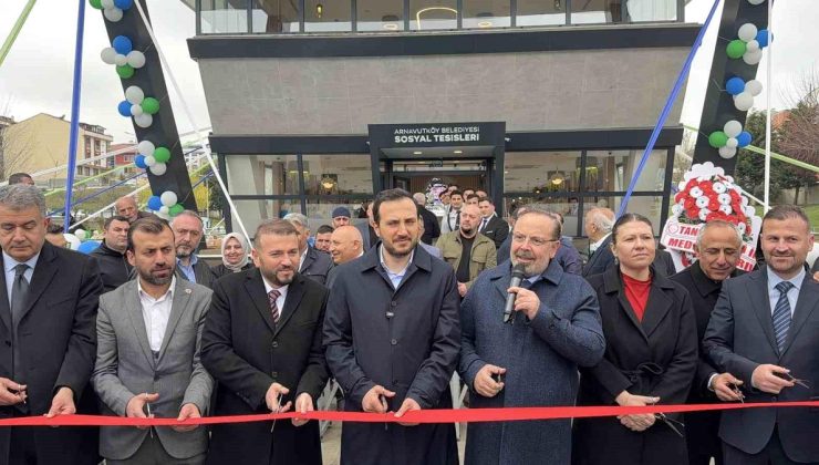 Arnavutköy’de 3 yeni eser hizmete açıldı, yaşam merkezinin temeli atıldı.