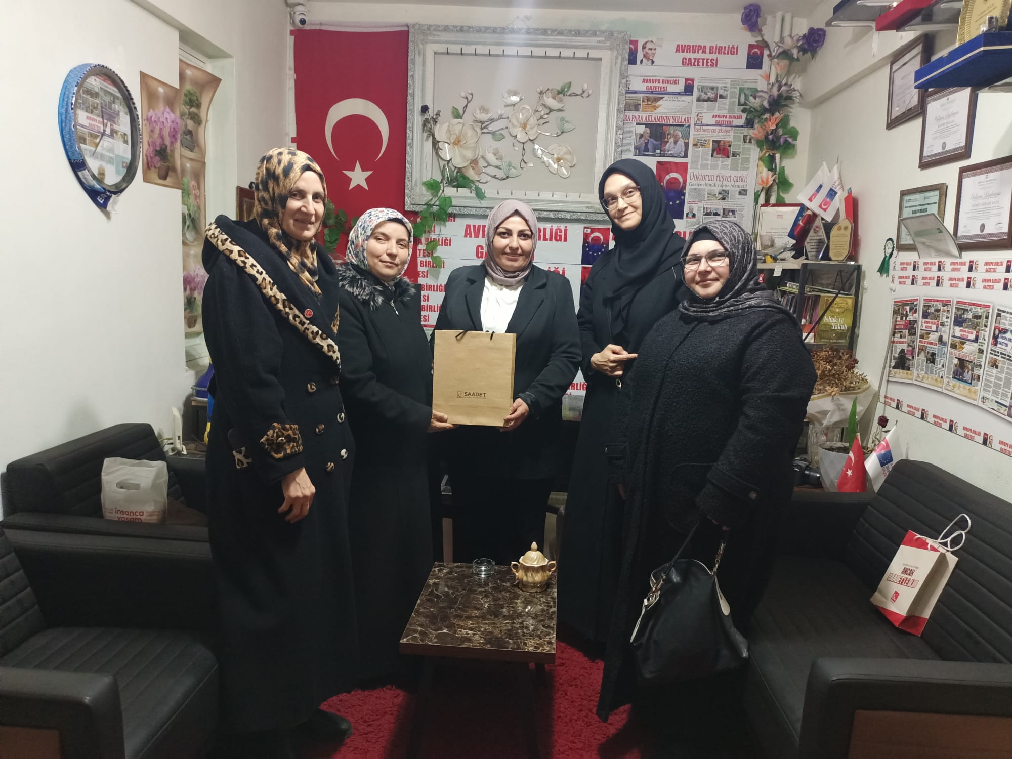 Saadet Partisi Gaziosmanpaşa’dan Avrupa Birliği Gazetesi’ne Nezaket Ziyareti