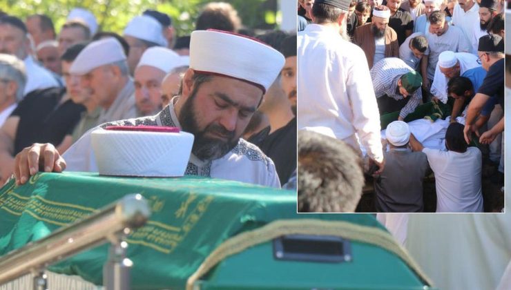 İmam Baba, Askere Gitmek Üzere Olan Oğlunun Cenaze Namazını Kıldırdı