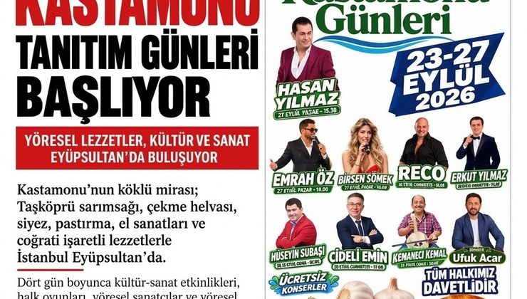 Eyüpsultan’da Kastamonu Günleri Başlıyor