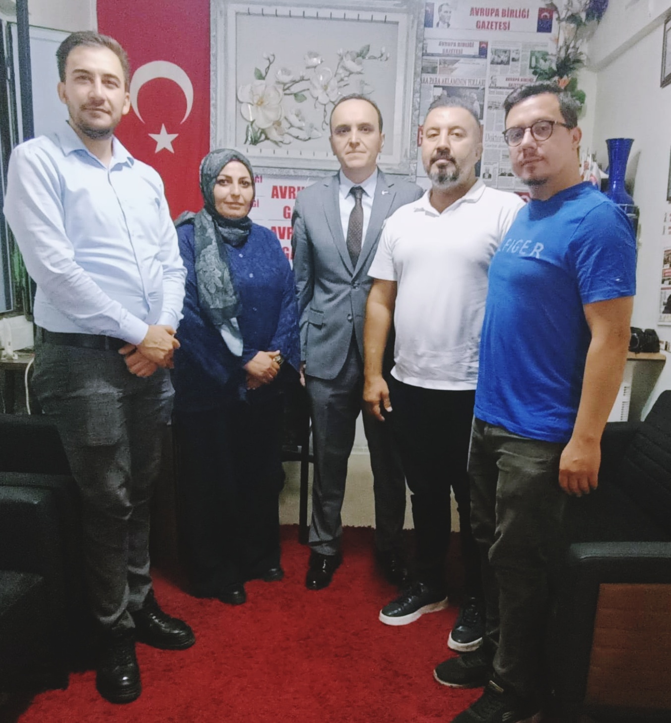 Yeniden Refah Partisi İlçe Başkanı Murat Baş Gazetemizi Ziyaret Etti