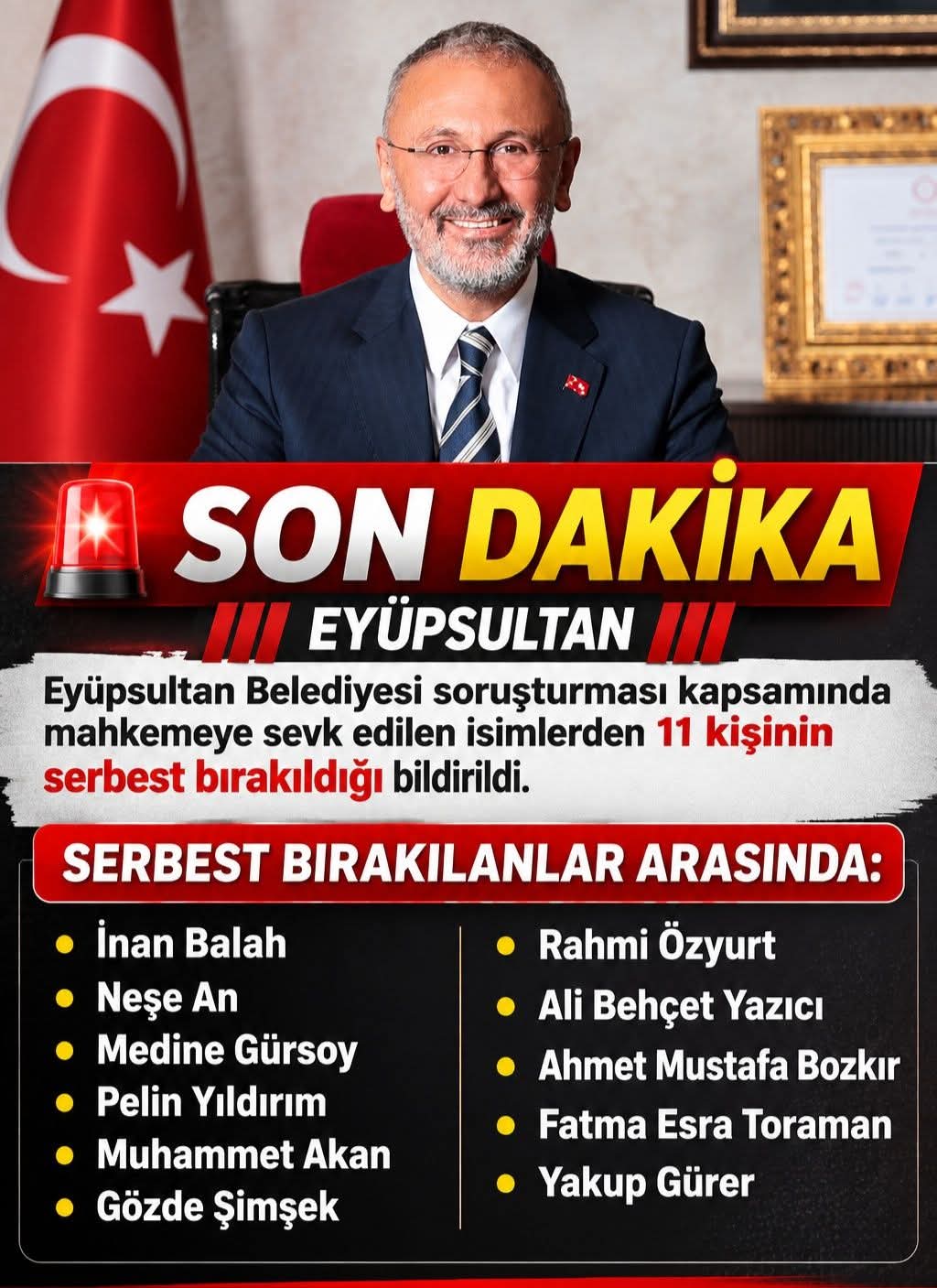 Eyüpsultan Belediyesi Soruşturmasında 11 Kişi Serbest Bırakıldı