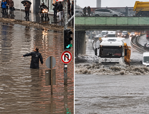İstanbul Yağmura Teslim Oldu
