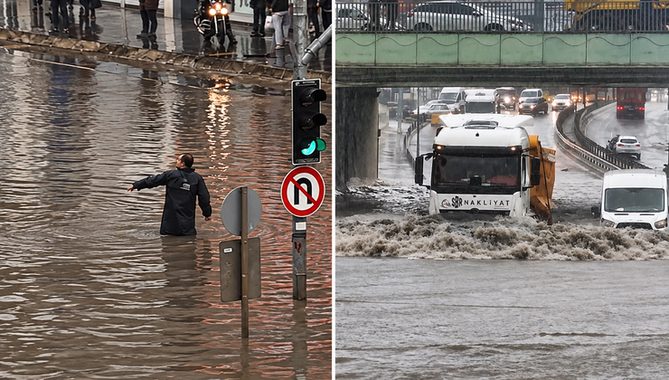 İstanbul Yağmura Teslim Oldu