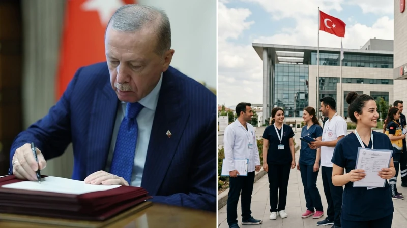 Cumhurbaşkanı Erdoğan İmzaladı: 31 Bin Sağlık Personeli Alınacak