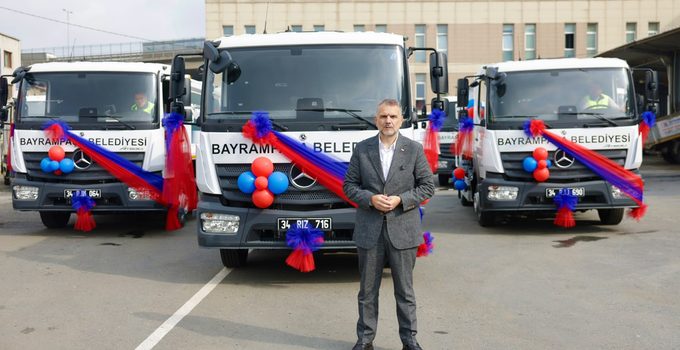 Bayrampaşa’nın temizlik filosuna 3 yeni araç