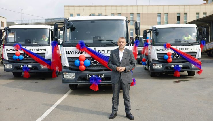 Bayrampaşa’nın temizlik filosuna 3 yeni araç
